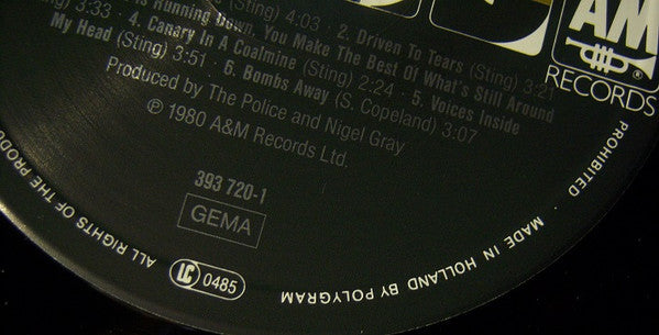 The Police -Zenyatta Mondatta