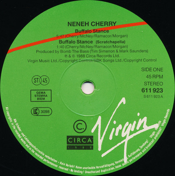 Neneh Cherry -Buffalo Stance