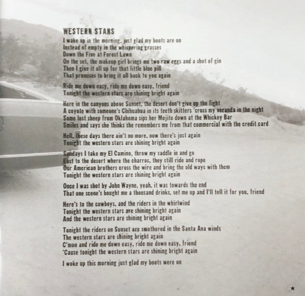 Bruce Springsteen -Western Stars