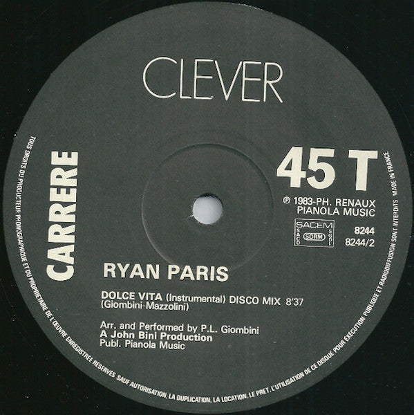 Ryan Paris -Dolce Vita