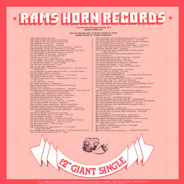 Man Parrish - Heartstroke / Hip Hop, Be Bop (Don't Stop) (Special Disconet REMIXES)