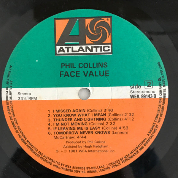 Phil Collins -Face Value