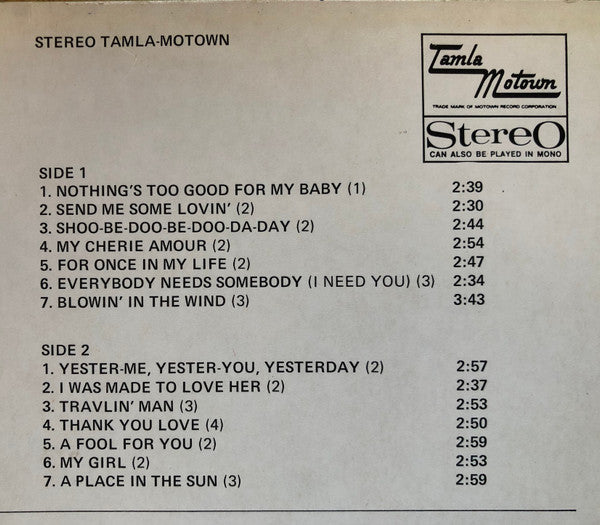 Stevie Wonder - The Best Of Stevie Wonder - Greatest Hits Volume 2