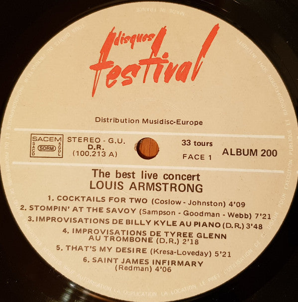 Louis Armstrong -The Two Greatest Concerts