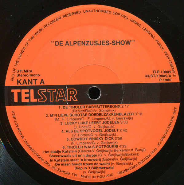De Alpenzusjes -De Alpenzusjes-Show
