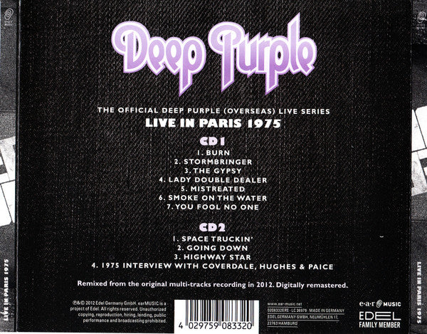Deep Purple -Live In Paris 1975