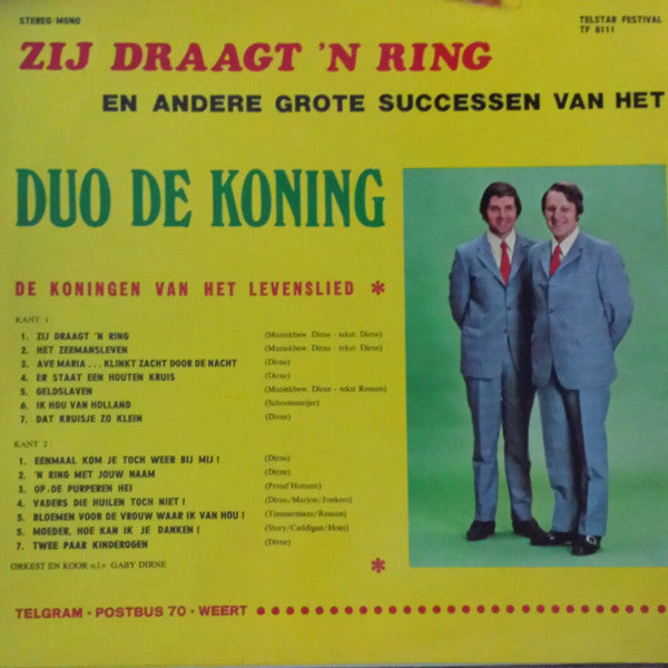 Duo de Koning -Zij Draagt 'n Ring (En Andere Grote Successen)