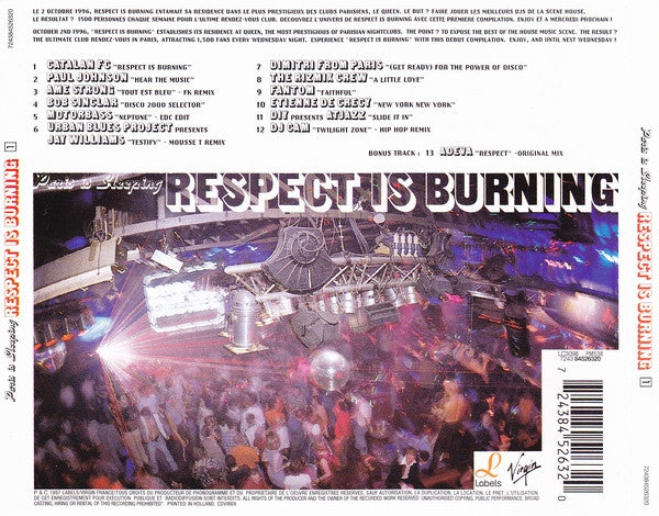 Various - Paris Is Sleeping - Respect Is Burning