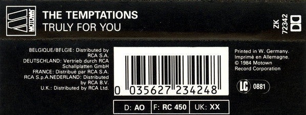 The Temptations - Truly For You