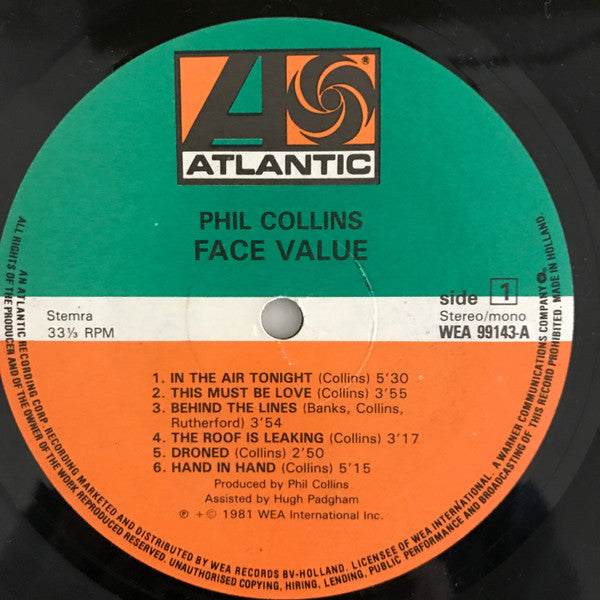 Phil Collins -Face Value