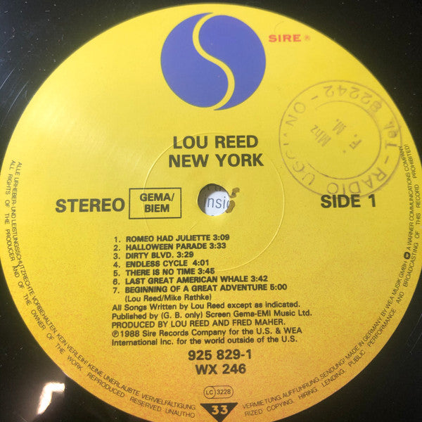 Lou Reed -New York