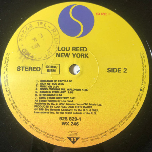 Lou Reed -New York