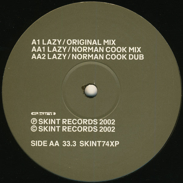 X-Press 2 Featuring David Byrne -Lazy (Original And Norman Cook Remixes)
