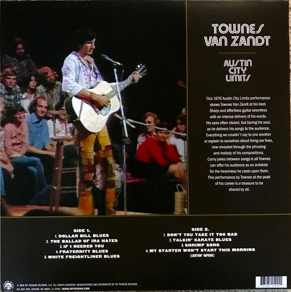 Townes Van Zandt -Live At Austin City Limits