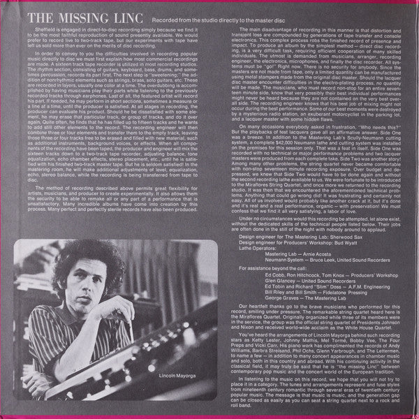 Lincoln Mayorga And Distinguished Colleagues -The Missing Linc (Volume II )