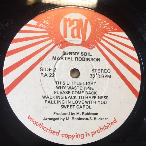 Martel Robinson -Sunny Soil