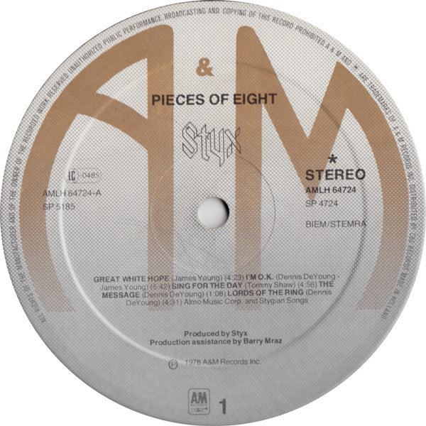 Styx -Pieces Of Eight
