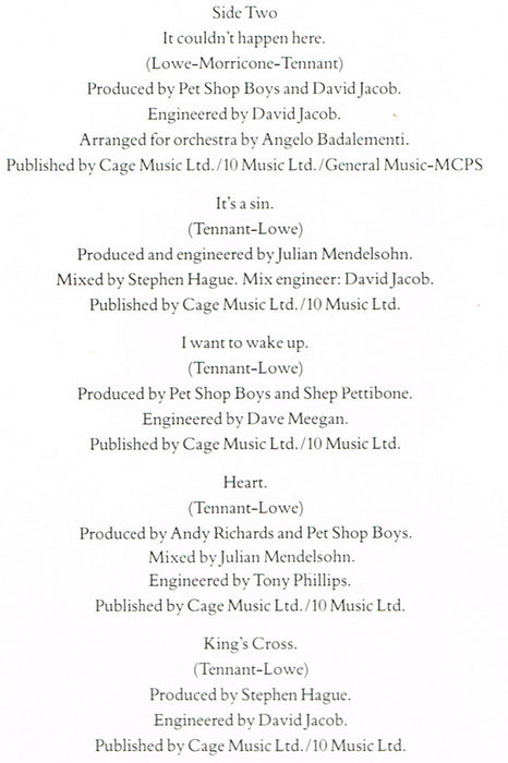 Pet Shop Boys -Actually