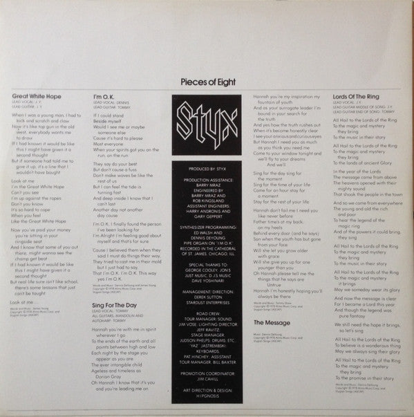 Styx -Pieces Of Eight