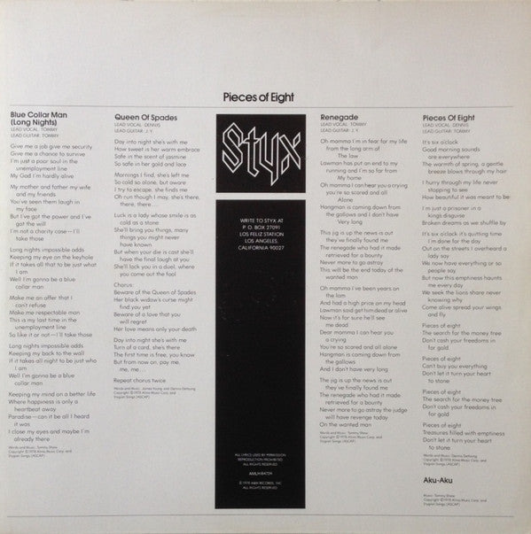 Styx -Pieces Of Eight