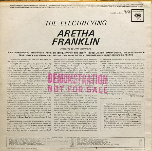 Aretha Franklin -The Electrifying Aretha Franklin