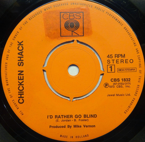 Chicken Shack -I'd Rather Go Blind