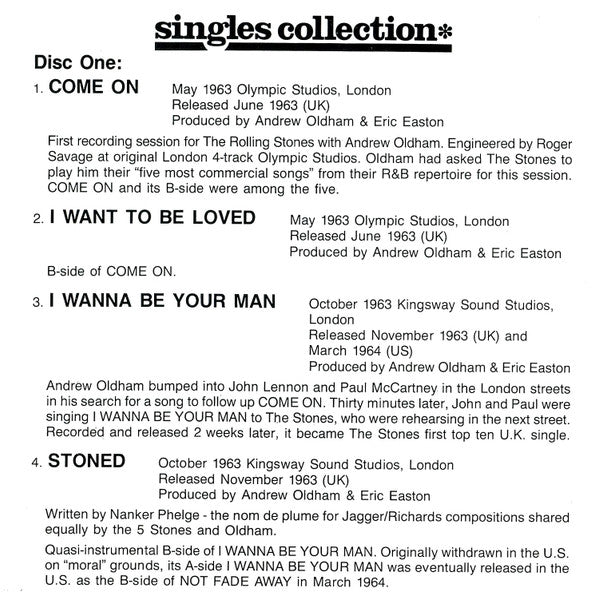 The Rolling Stones -Singles Collection ✱ The London Years