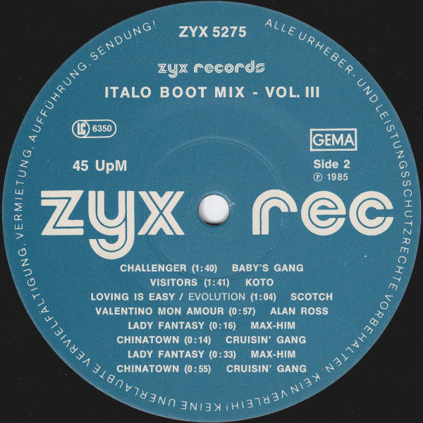 Various -Italo Boot Mix Vol. 3