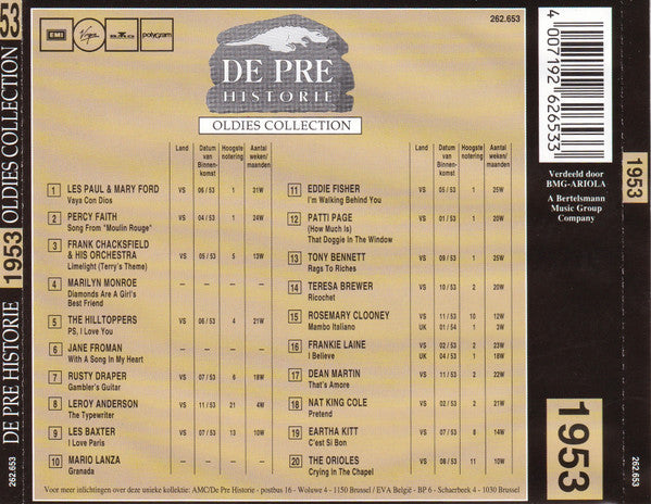 Various -De Pre Historie 200 Original Hits 1950-1959