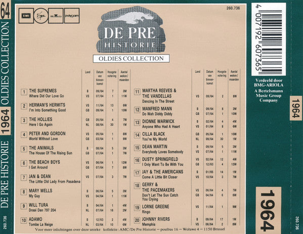 Various -De Pre Historie 200 Original Hits 1960-1969
