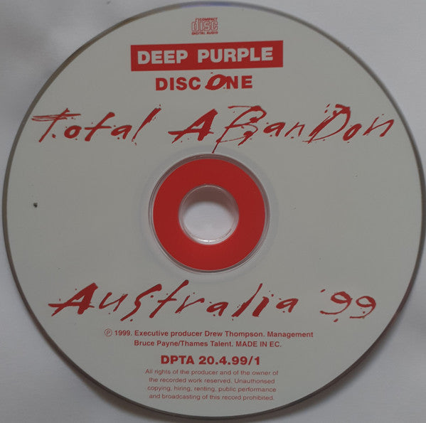 Deep Purple -Total Abandon - Australia '99