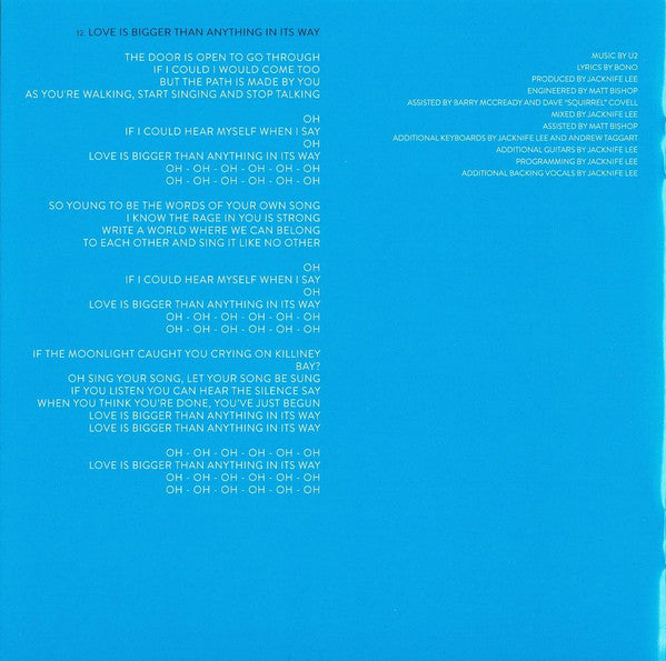 U2 -Songs Of Experience