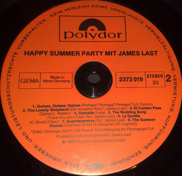 James Last -Happy Summer Party
