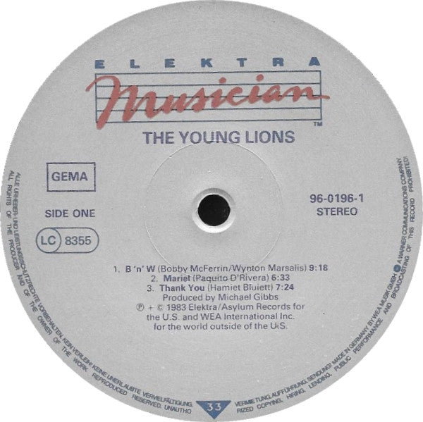 Various -The Young Lions (A Concert Of New Music Played By Seventeen Exceptional Young Musicians)