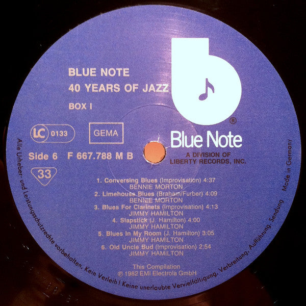 Various -40 Years Of Jazz - The Best Of Blue Note - Box 1
