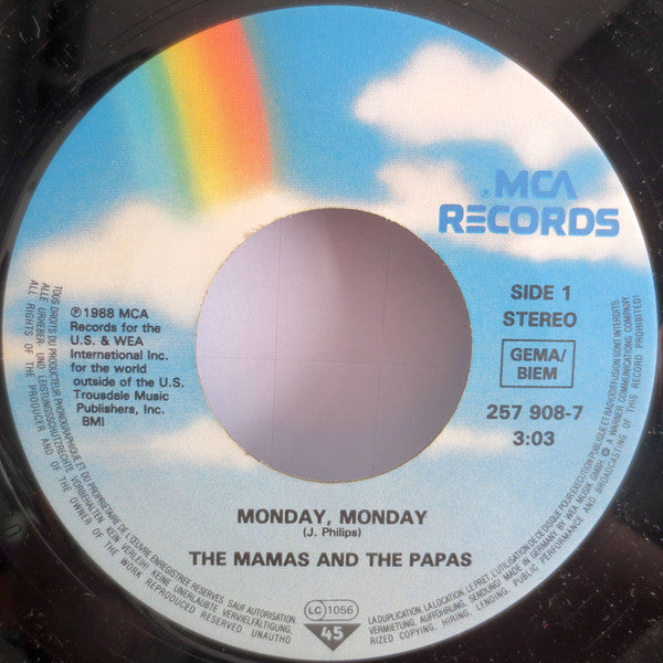 The Mamas & The Papas -Monday, Monday / Dedicated To The One I Love
