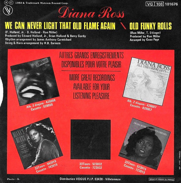 Diana Ross -We Can Never Light That Old Flame Again