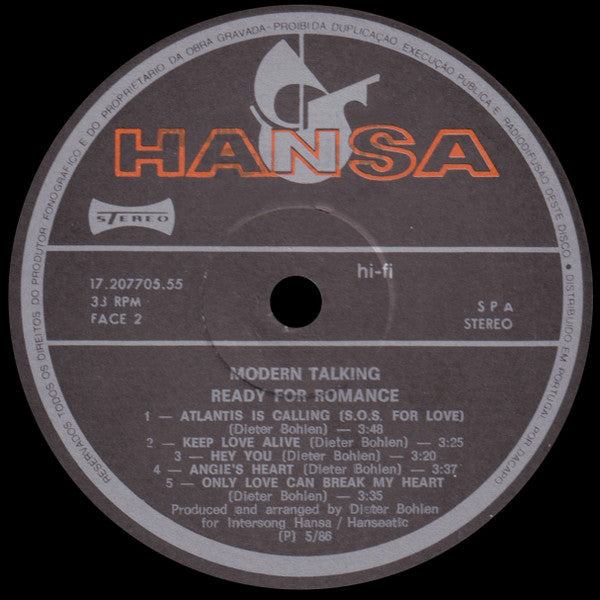 Modern Talking -Ready For Romance (The 3rd Album)