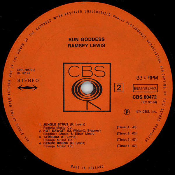 Ramsey Lewis -Sun Goddess
