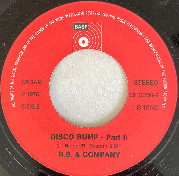 R. B. &amp; Company - Disco Bump