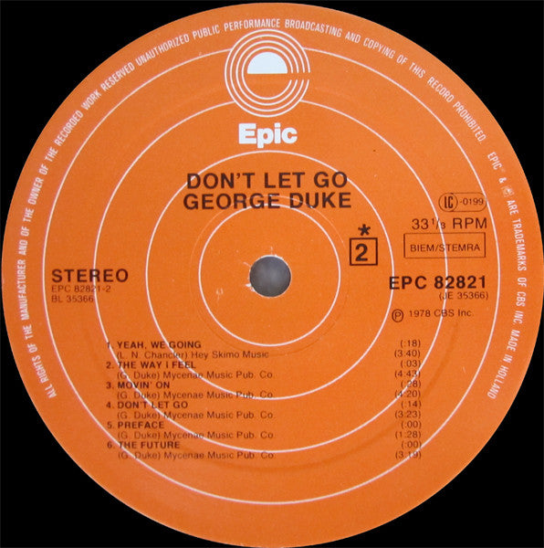 George Duke -Don't Let Go