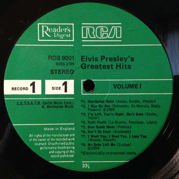 Elvis Presley -Elvis Presley's Greatest Hits