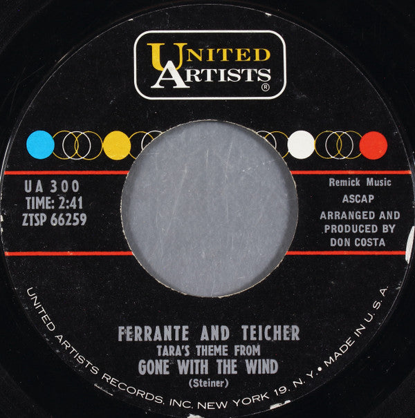 Ferrante And Teicher* -(Love Theme From) One Eyed Jacks / (Tara's Theme From) Gone With The Wind