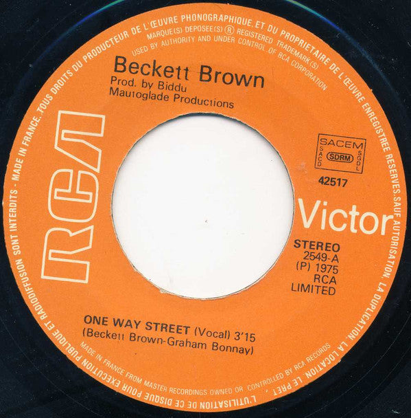 Beckett Brown -One Way Street