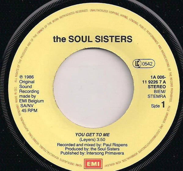 The Soul Sisters* -You Get To Me