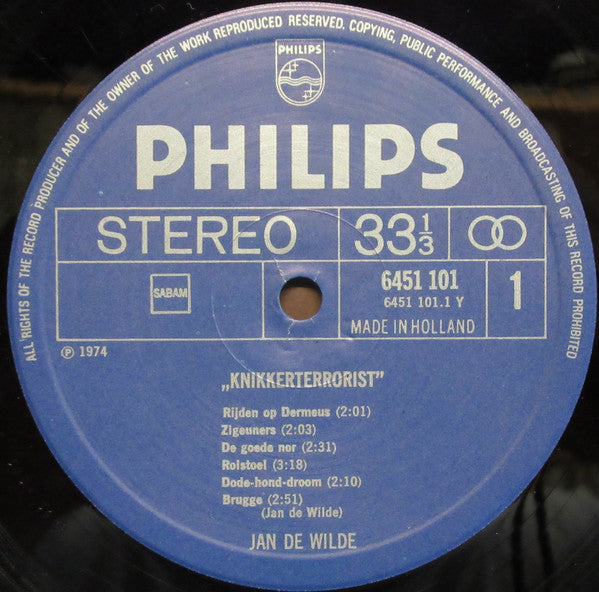 Jan De Wilde -Knikkerterrorist