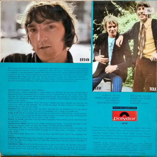 Brian Auger & The Trinity -Definitely What!..