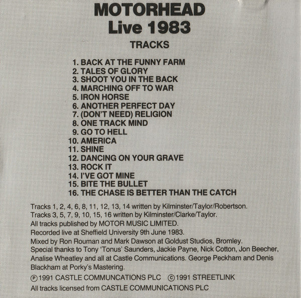 Motörhead -Live 1983