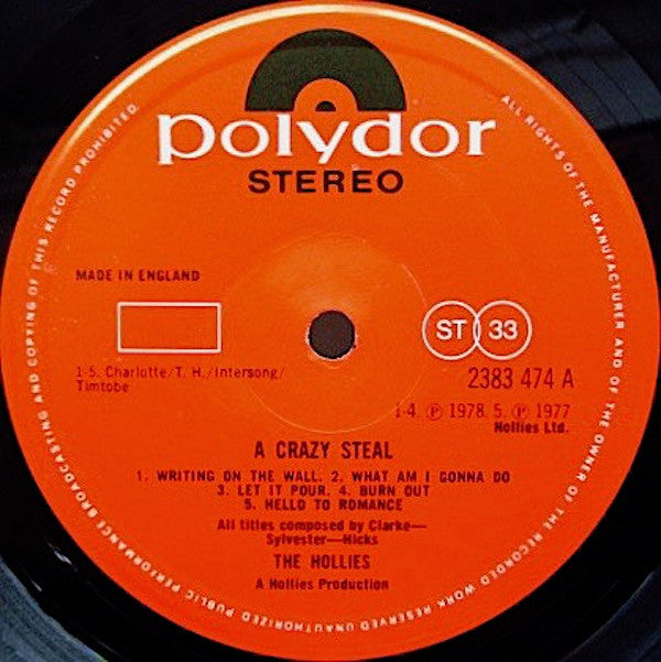 The Hollies -A Crazy Steal
