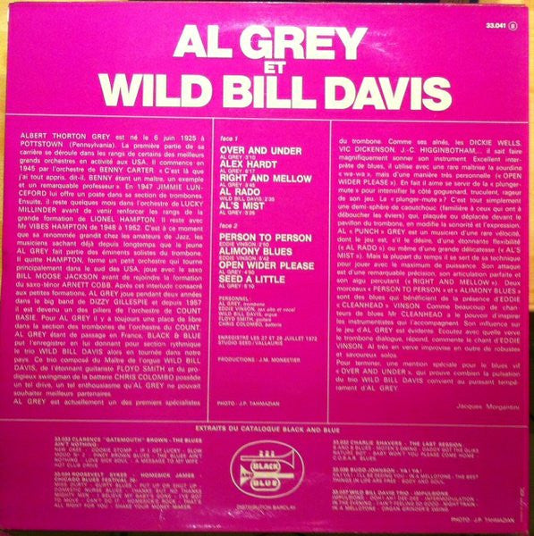 Al Grey Et Wild Bill Davis -Al Grey Et Wild Bill Davis